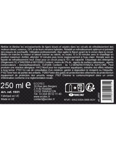 1031 - LIMPIADOR CIRCUITO DE REFRIGERACION