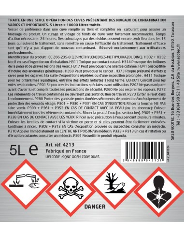 4213 - DESCONTAMINANTE DE CISTERNAS DE DIESEL