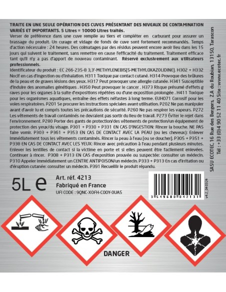 4213 - DESCONTAMINANTE DE CISTERNAS DE DIESEL