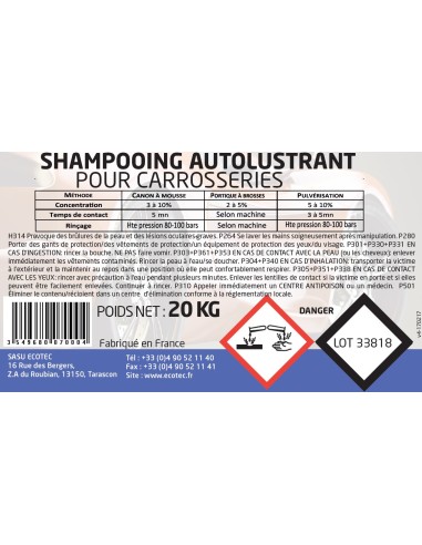 7000 -  CHAMPU AUTO LUSTRADOR PARA CARROCERIAS