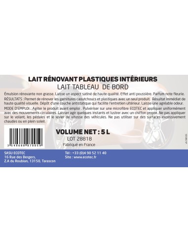 7005 - LECHE RENOVADORA PARA PLASTICOS INTERIORES