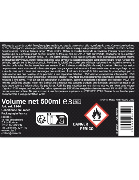 8144 - RÉPARE CREVAISON