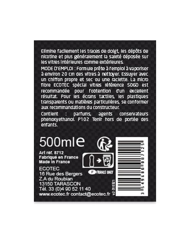 Nettoyant vitres professionnel