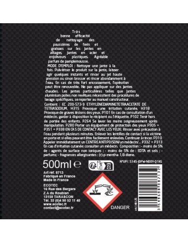 Nettoyant Jantes sans acide