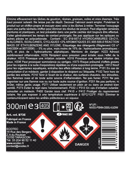 LIMPIA RESINAS Y ALQUITRAN